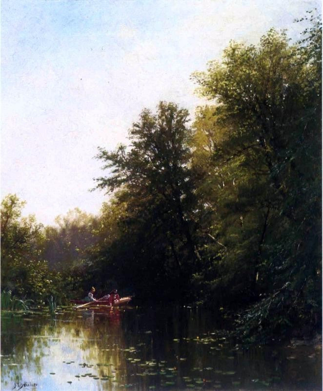 Alfred Thompson Bricher On the Mill Stream, 20"x25" Wall Decal