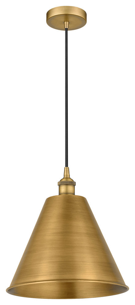 Innovations 616-1P-BB-MBC-12-BB 1-Light Mini Pendant, Brushed Brass