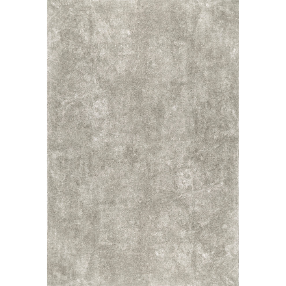 nuLOOM Loni Solid Machine Washable Shag Area Rug, Beige, 8'x10'