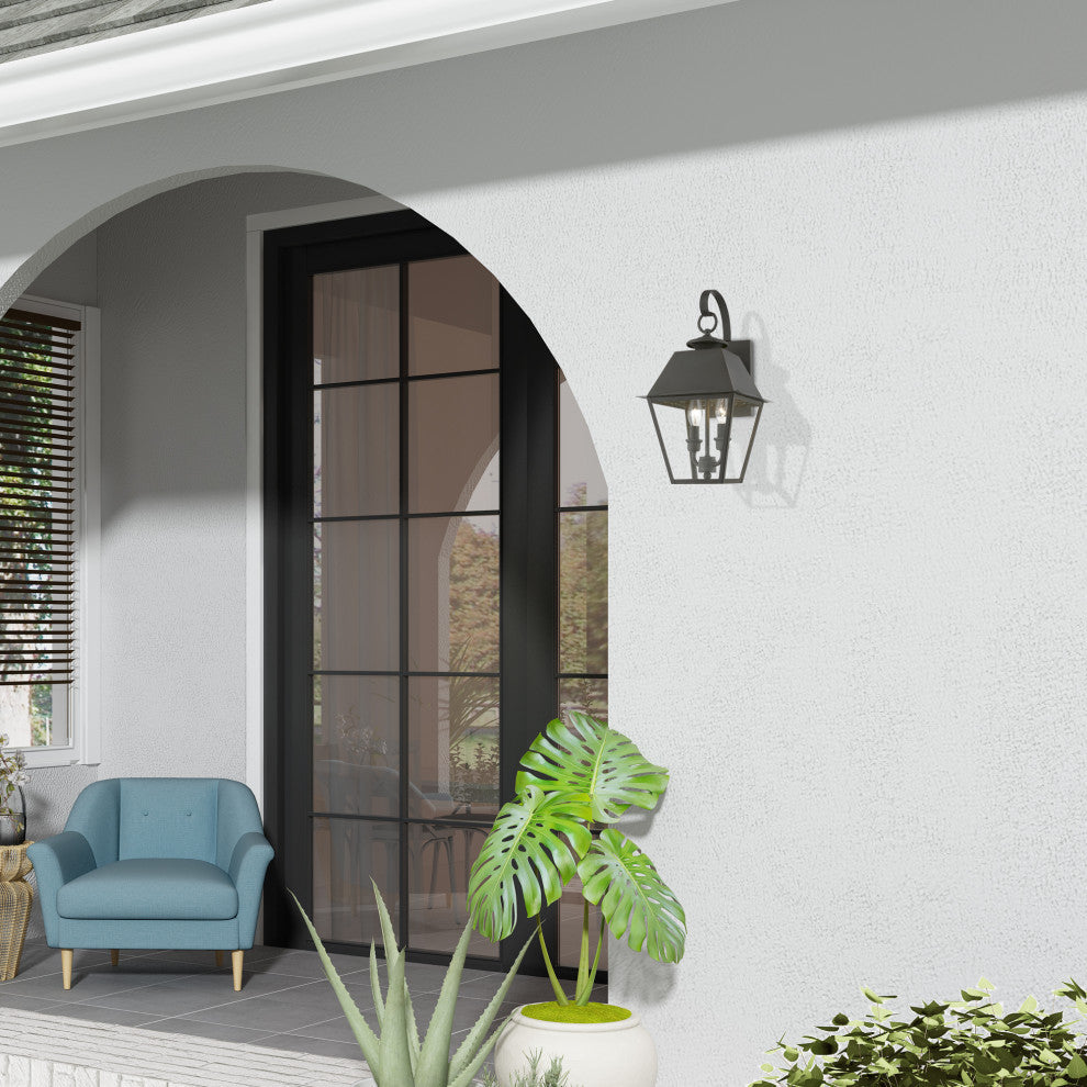 Wentworth 2 Light Charcoal Outdoor Medium Wall Lantern