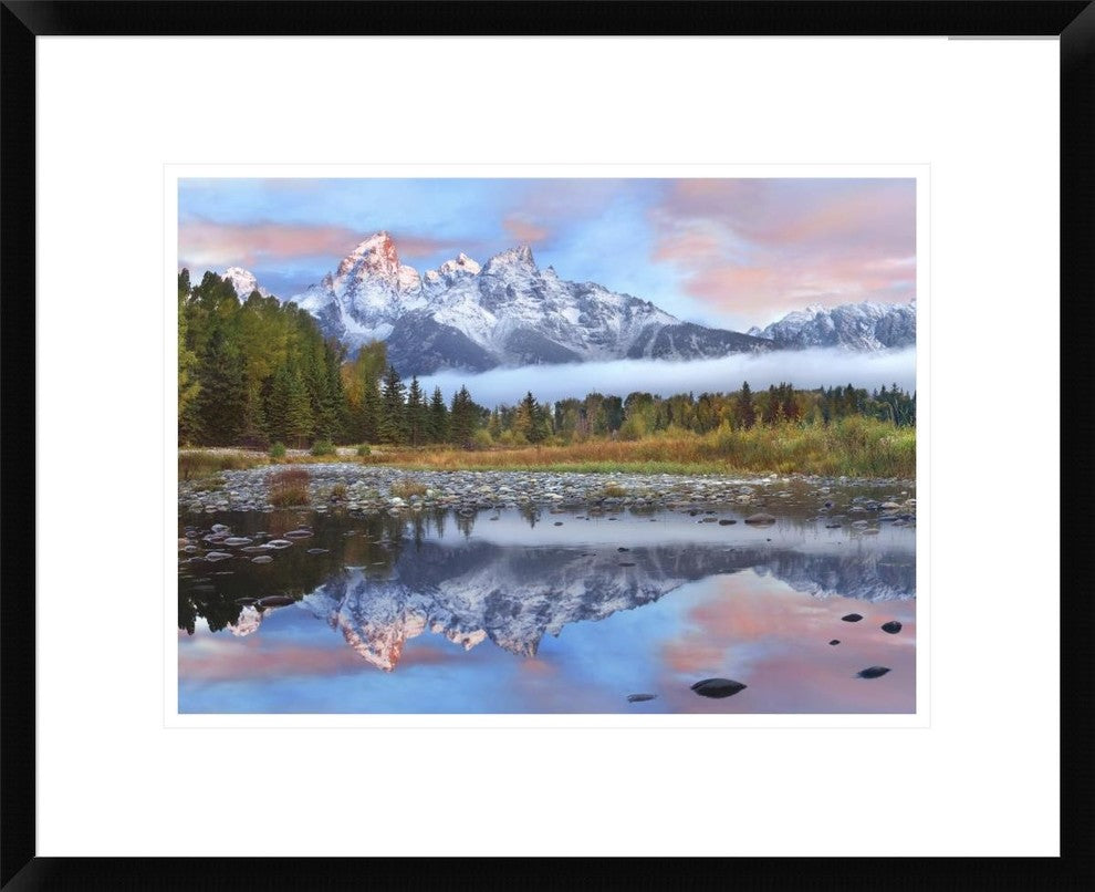 Grand Tetons Reflected In Lake, Grand Teton National Park, Wyoming, 22"x18"