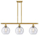 Innovations Lighting 516-3I-SG-G124-8 Athens 3 Light 36" Island Light