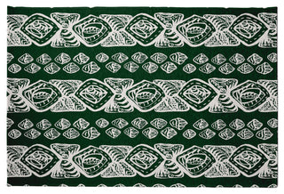 Tribal Geo Rug, Green, 5'x7'