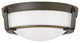 Hinkley Hathaway Small Flush Mount, Olde Bronze With Etched White Glass
