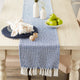 Nautical Blue Woven Table Runner 15x108