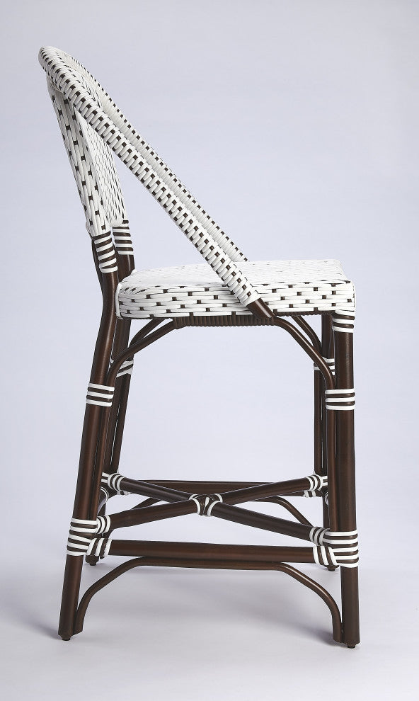 Solstice Rattan Counter Stool, Chocolate