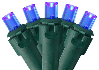 Set of 50 Blue LED Wide Angle Christmas Lights