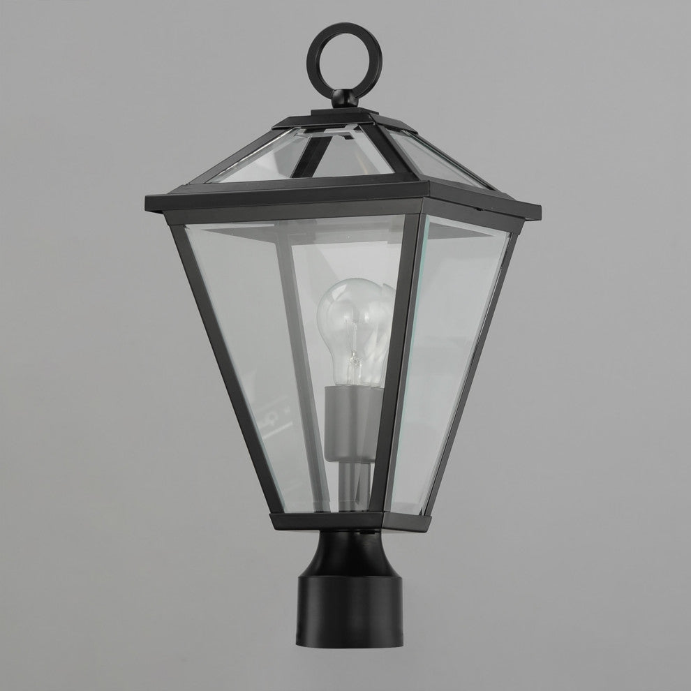 Maxim 30568 Prism 14" Tall Post Light - Black
