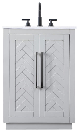 Home Living 24" Single Bathroom Vanity, Grey
