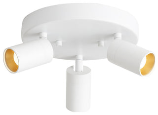Vidalite Shura Integrated LED 3 Head Flush Mount, White