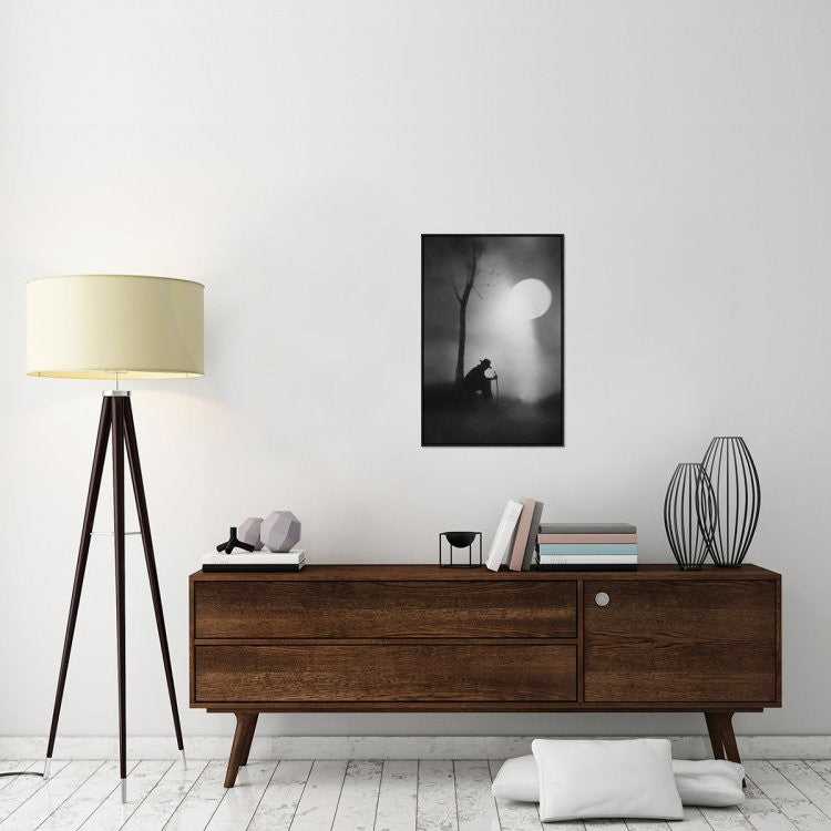 "Monologue" Framed Canvas Giclee by Jay Satriani, 21x31"