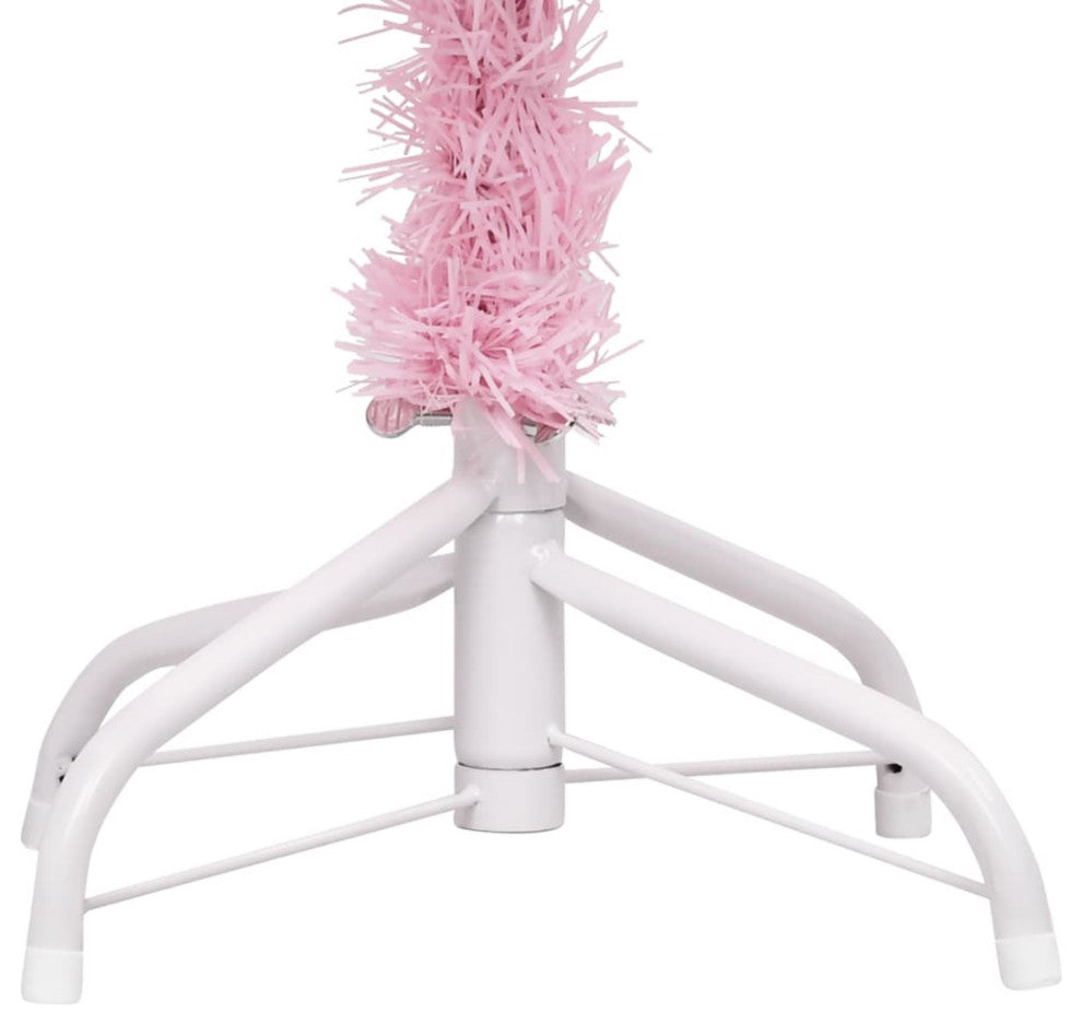 Vidaxl Artificial Christmas Tree With Stand Pink 47.2" Pvc