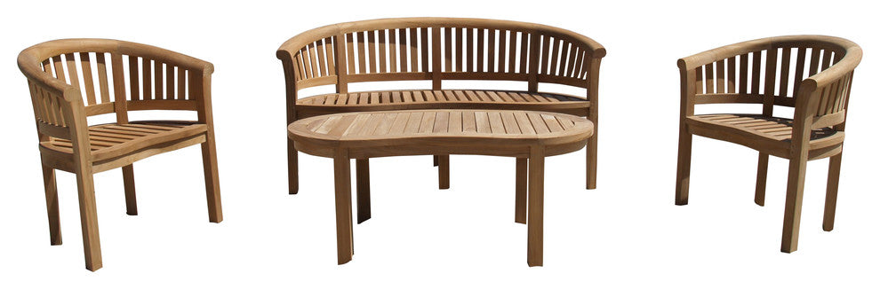 Kensington 4 Piece Collection Set, Grade A Teak