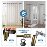 1" Diameter Bamboo Curtain Rod, 48"-84", Renaissance Gold