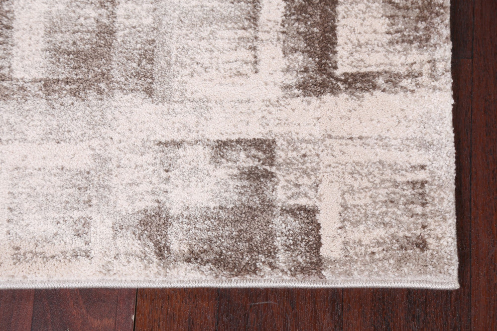 Geometric Transitional Oriental Turkish Rug Contemporary Carpet 3x8