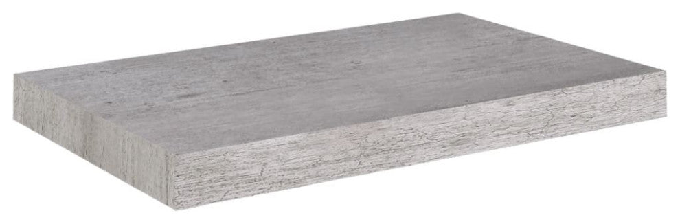 vidaXL Wall Shelves Floating Display Shelves for DVDs 2 Pcs Concrete Gray