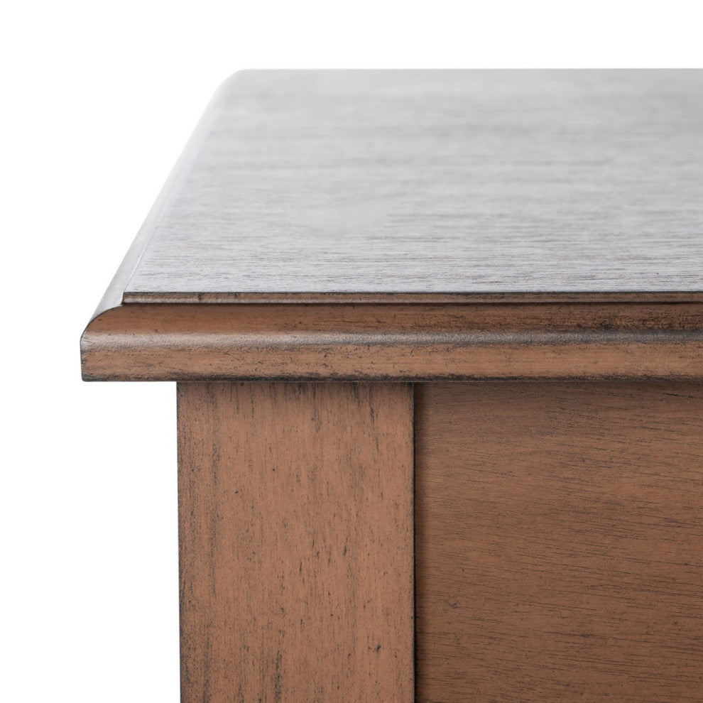 Safavieh Henric 1 Drawer 2 Shelf Desk, Brown