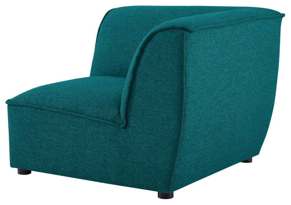 Sectional Sofa Set, Fabric, Teal Blue, Modern, Living Lounge Hotel Hospitality