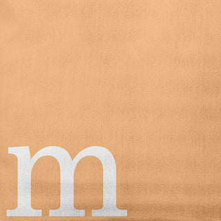 26"x26" Modern Monogram Decorative Throw Pillow, Pale Gold