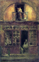 James McNeill Whistler A Shop With a Balcony, 18"x27" Wall Decal