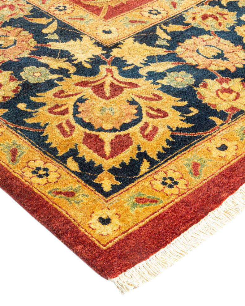 Thomas, One-of-a-Kind Hand-Knotted Area Rug, Orange, 8' 0"x10' 2"