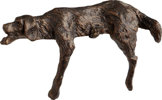 Cyan Lazy Dog Sculpture 06234, Bronze