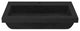 Trough 3019 Concrete Bathroom Sink, Charcoal, Single Faucet Hole