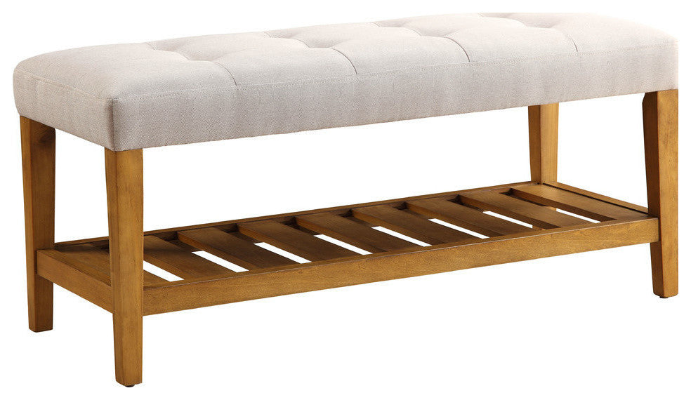 Acme Charla Bench, Light Gray