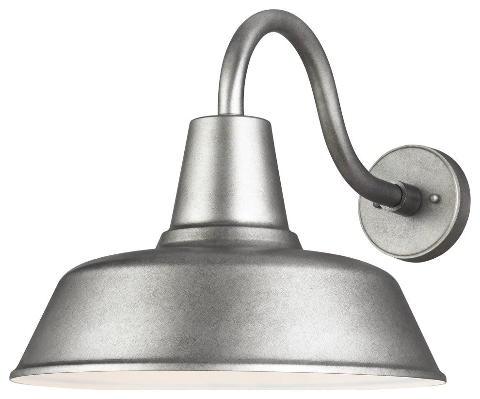 Barn Light Extra Large 1-Light Outdoor Wall Lantern, Weathered Pewter