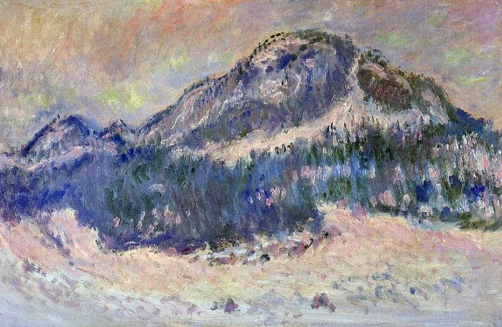Claude Oscar Monet Mount Kolsaas Rose Reflection Gallery Wrapped Canvas Print