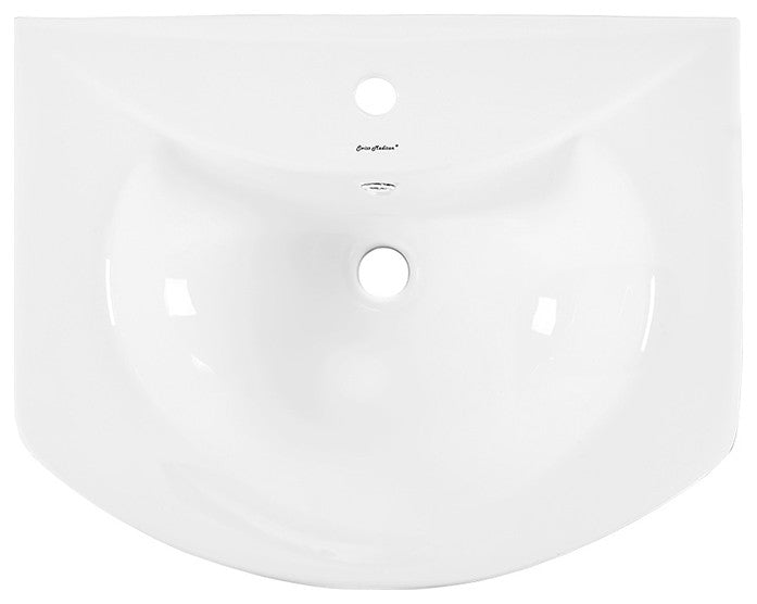 Chateau Pedestal Bathroom Sink Round With Single Faucet Hole