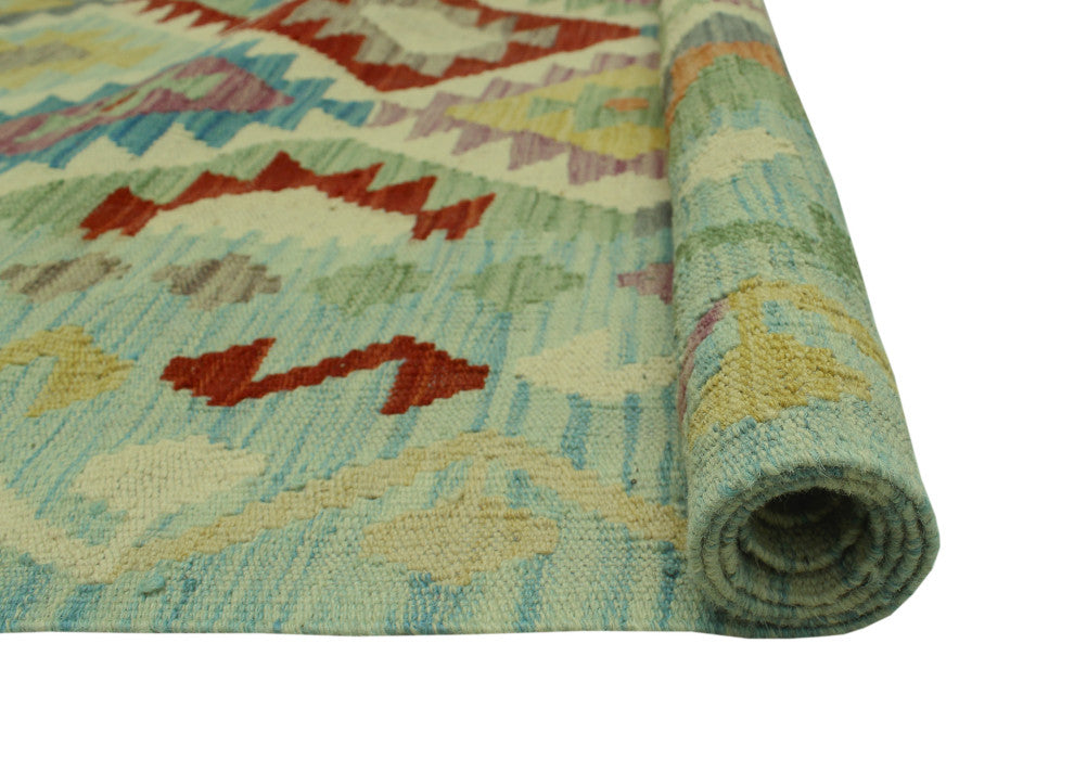 Sangat Kilim Tasleem Lt. Green Rug