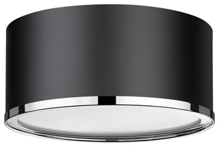 Zlite 2303F2-MB-CH 2-Light Flush Mount, Matte Black