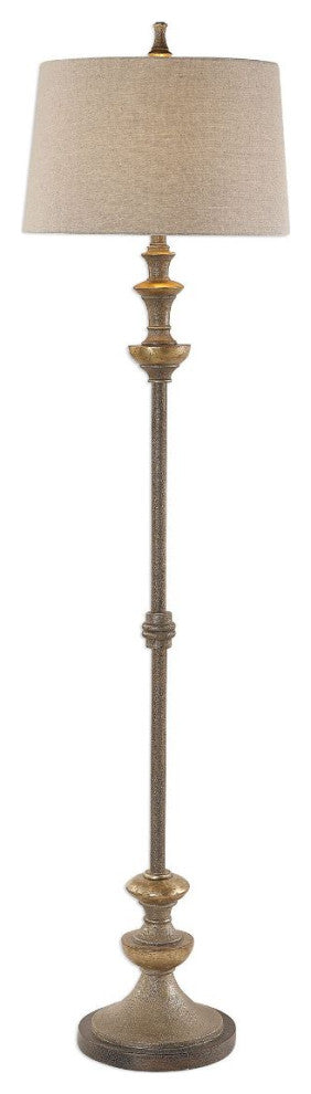 Uttermost Vetralla Silver Bronze Floor Lamp