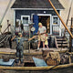 "Buying Lobsters" Painting Print on Canvas by Stevan Dohanos
