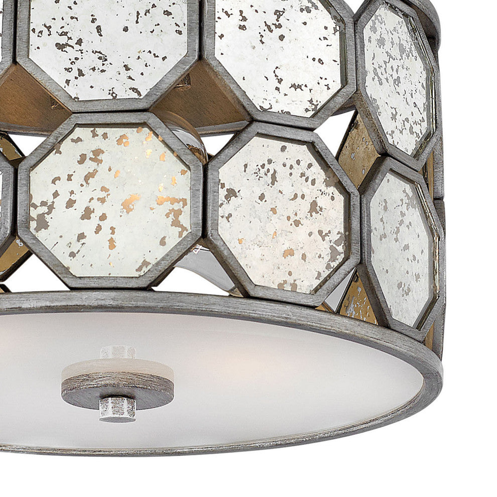 Hinkley Lara Medium Flush Mount, Brushed Silver