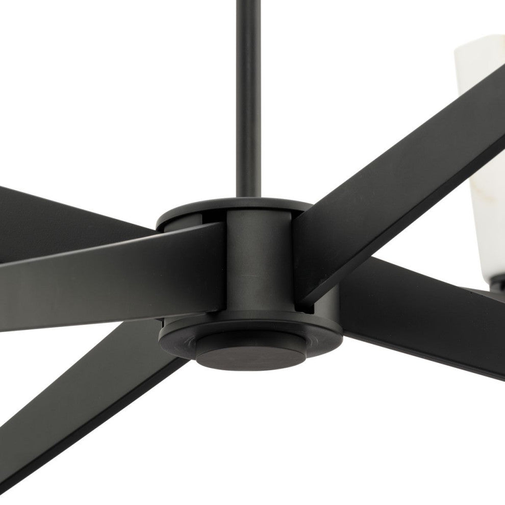 Tosca Collection Six-Light Luxe Chandelier, Matte Black