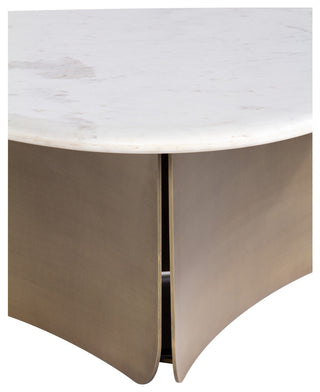 Pablo Marble Antique Brass Coffee Table