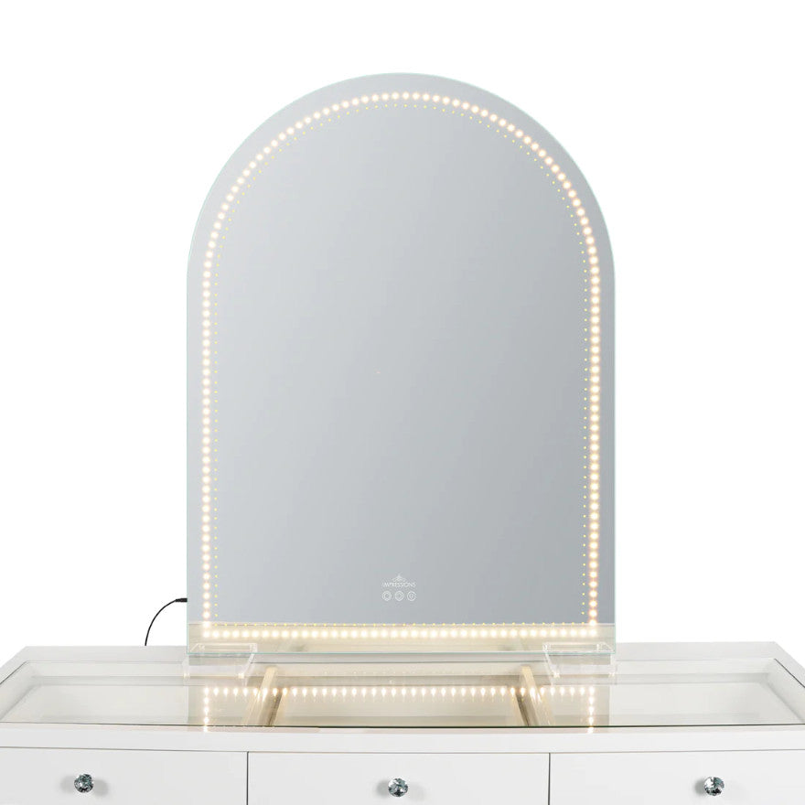 Stage Lite Arch XL Vanity Mirror, Dotted