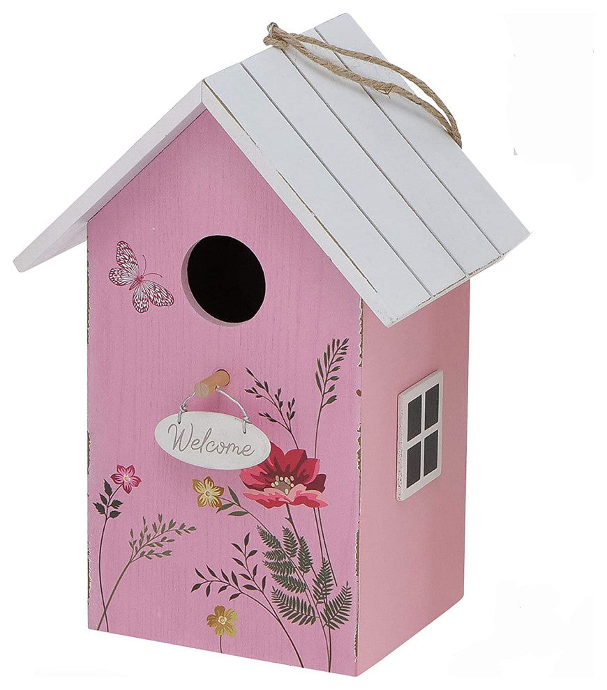 Rustic Welcome Birdhouse, 8.75 Inches