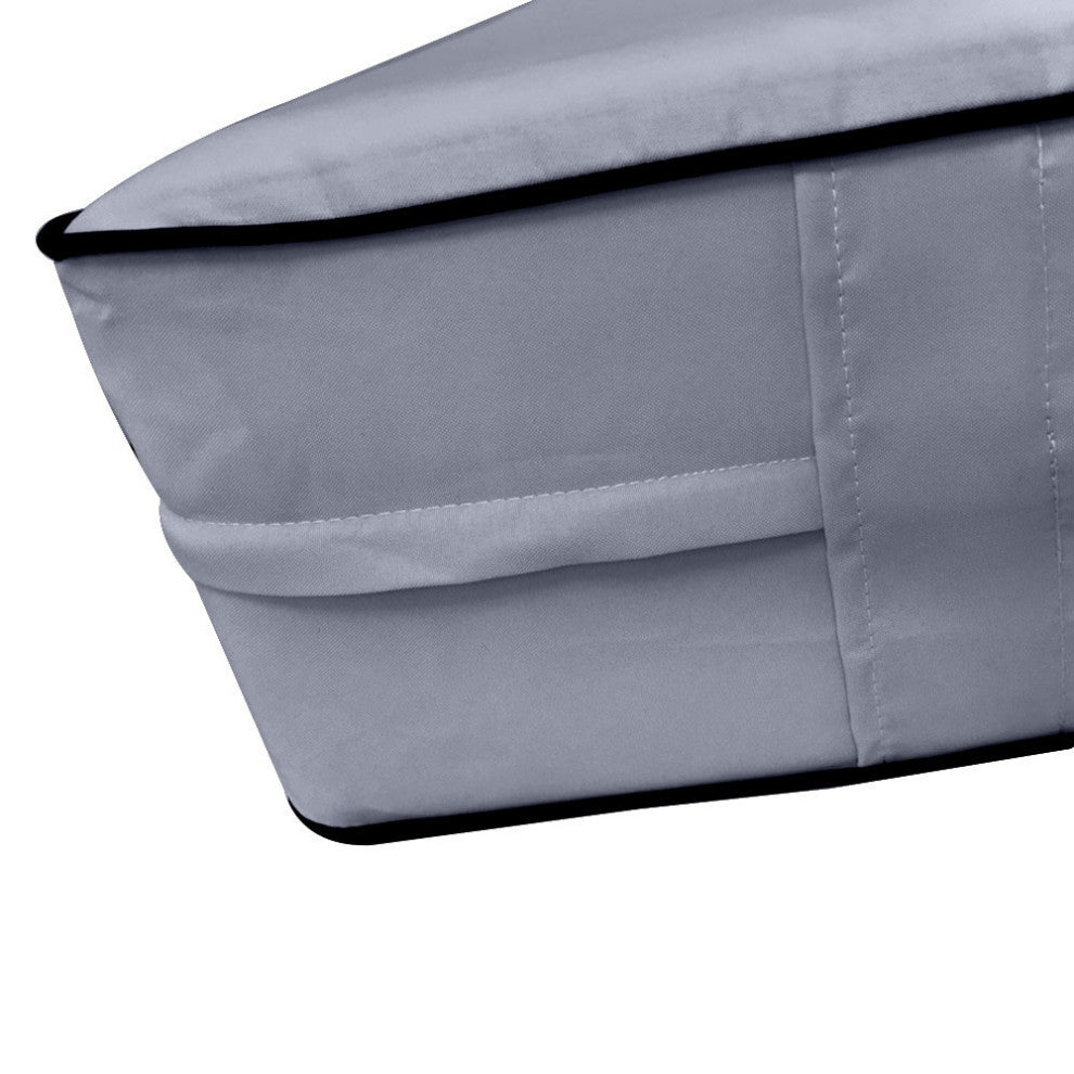 Style5 Twin Contrast Pipe Outdoor Mattress Bolster Slip Cover COMPLETE SET AD001