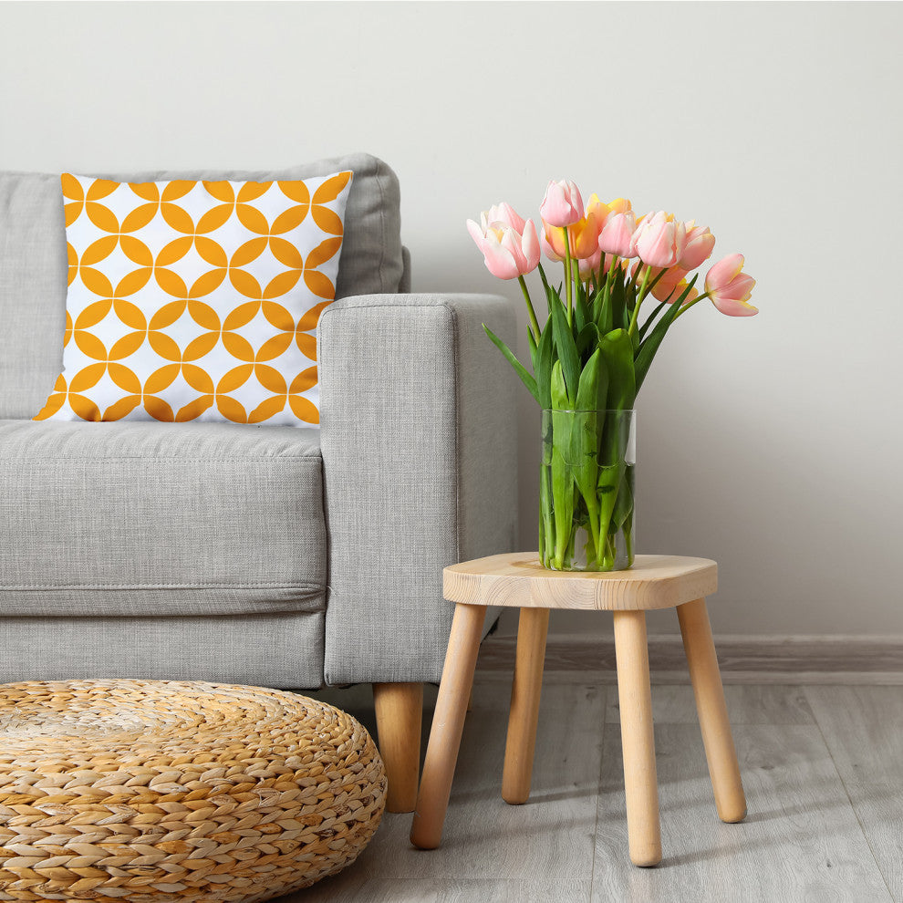 Eye Opener Decorative Throw Pillow, Mango, 26"x26"