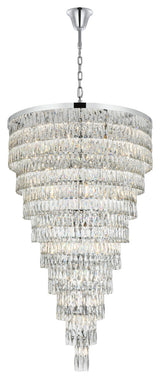 Home Living 41" Rectangular Chandelier, Chrome