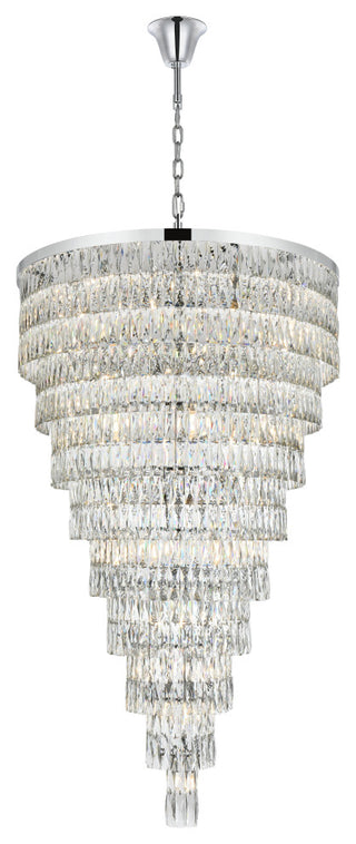 Home Living 41" Rectangular Chandelier, Chrome