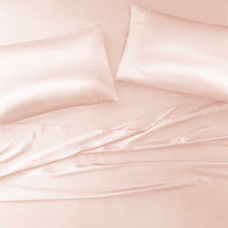Madison Park Essentials Satin Luxury Satin 2-Piece Pillowcase Set, Blush Pink