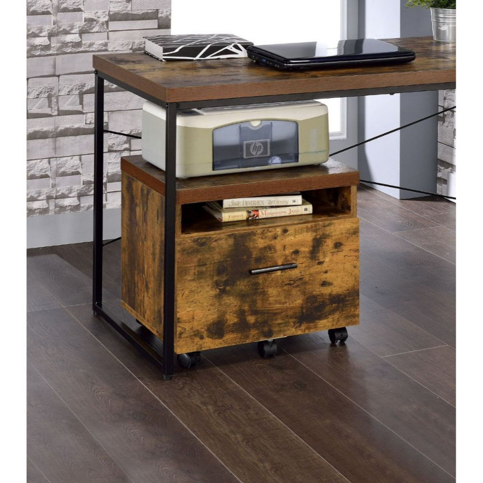 Acme Bob File Cabinet Weathered Oak