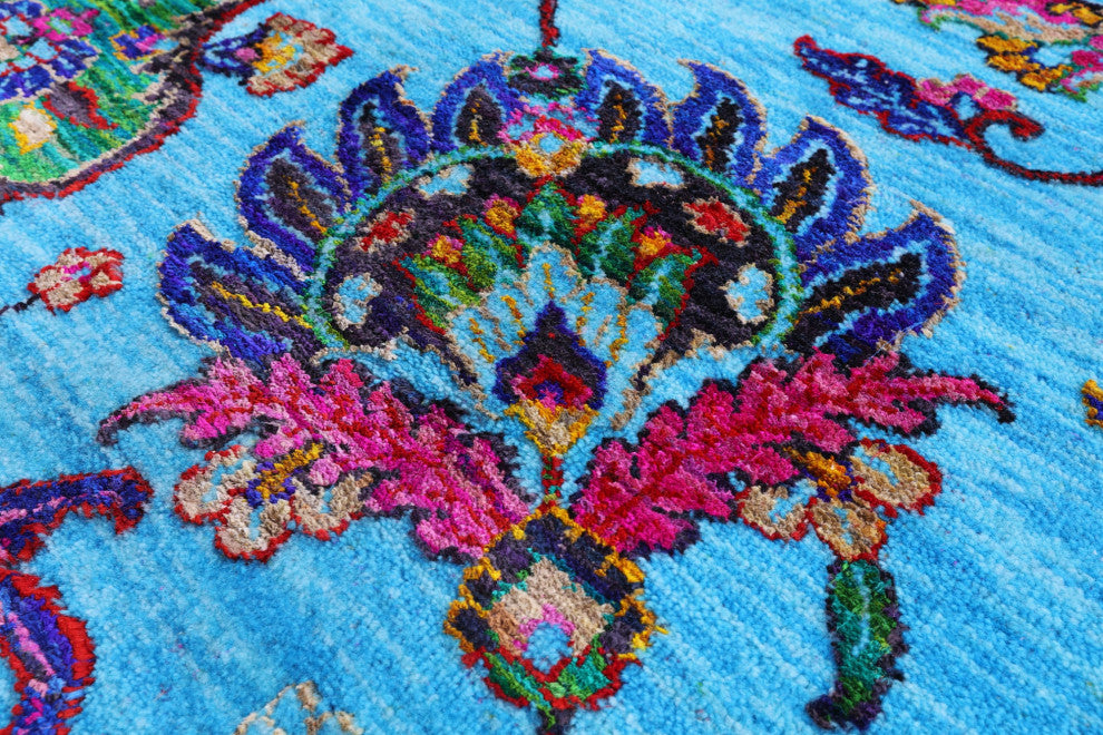 Persian Wool & Silk Handmade Rug 6' 2" X 9' 1" - Q13494