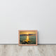Sun Ray on the Water Coastal Landscape Framed Photo Paper Wall Art Print, Red Oak, 8" X 10"