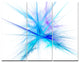 Criss Cross Spectrum of Light, Abstract Canvas Wall Art, 36x28, 3 Panels