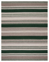 Safavieh Dhurries Collection DHU628 Rug, Green/Grey, 8'x10'